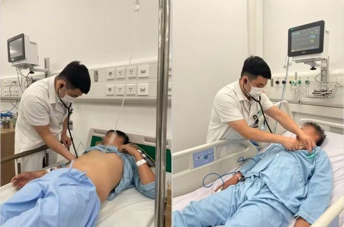 Thăm khám cho các bệnh nhân ngộ độc - Ảnh BVCC