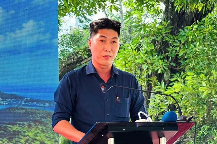 Ông Nguyễn Lê Quốc Toàn - Phó Chủ tịch UBND đặc khu Phú Quốc phát động ra quân 90 ngày lập lại trật tự xây dựng, đất đai.