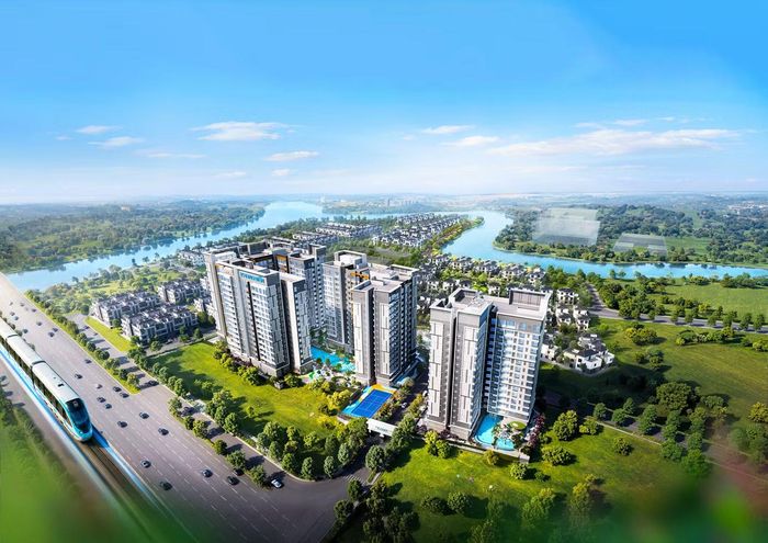 Khu căn hộ cao cấp ven sông Gladia Heights được Khang Điền hợp tác với Keppel (Singapore) phát triển, dự kiến mở bán từ Quý III.2026 (Hình phối cảnh)