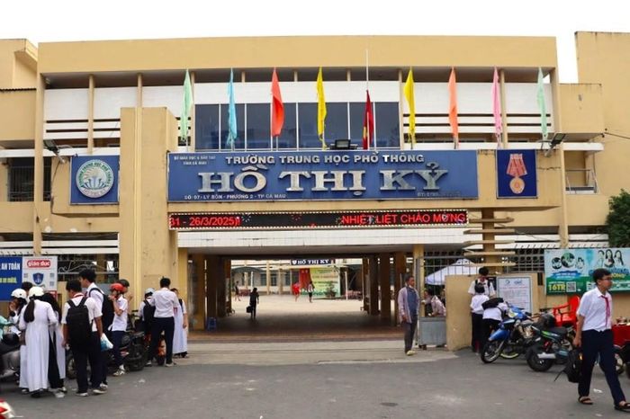 Trường THPT Hồ Thị Kỷ. Ảnh tư liệu của trường