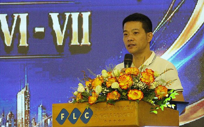 Ông Lê Đức Hoàng - Giám đốc điều hành Hội Kế hoạch hóa gia đình Việt Nam thông tin tại hội nghị.