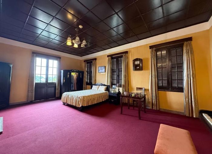 Phòng sinh hoạt riêng của Hoàng Hậu Nam Phương và gia đình trên tầng 2 của Dinh thự. (Ảnh: Nguyễn Dũng/TTXVN)