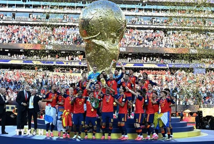 Tây Ban Nha vô địch World Cup 2026 với nhiều kỷ lục chưa từng có. (Ảnh: THX/TTXVN phát)