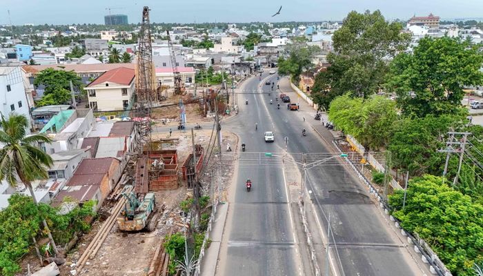 Dự án nâng cấp, mở rộng Quốc lộ 91 đoạn từ Km0-Km7 vốn đầu tư hơn 7.237 tỷ đồng. (Ảnh: Thanh Liêm/TTXVN)