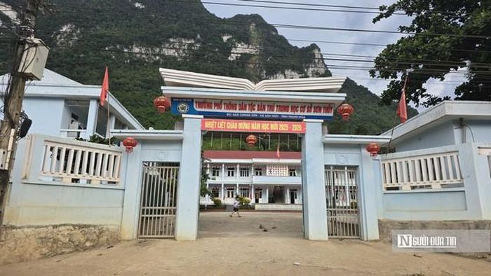 Trường THPT nội trú liên cấp xã Sơn Thủy, tỉnh Thanh Hóa. (Ảnh: Xuân Chinh)