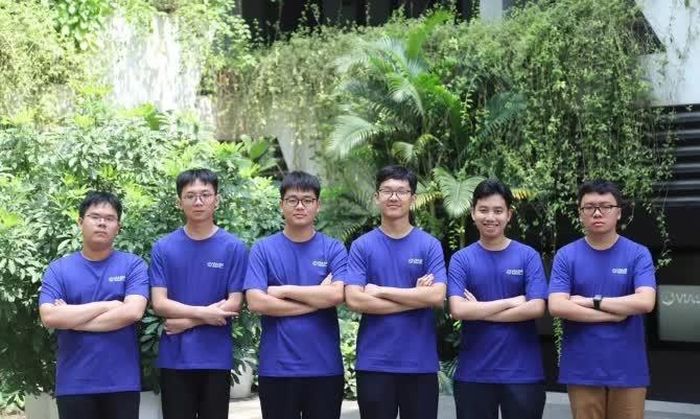6 học sinh đội tuyển IMO 2026 của Việt Nam. Ảnh: VIASM.