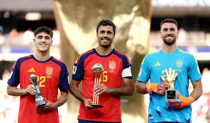 Rodri được FIFA vinh danh là Cầu thủ xuất sắc nhất World Cup 2026, khép lại giải đấu đáng nhớ bằng chức vô địch cùng đội tuyển Tây Ban Nha. Ảnh: FIFA