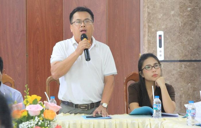 Đại diện các doanh nghiệp đóng góp ý kiến tại hội nghị.