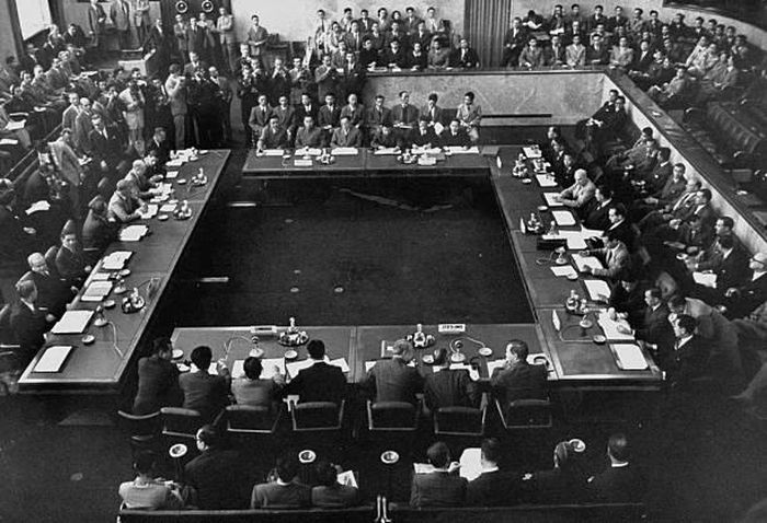 Hội nghị Geneve năm 1954 bàn về lập lại hòa bình ở Đông Dương. Ảnh tư liệu