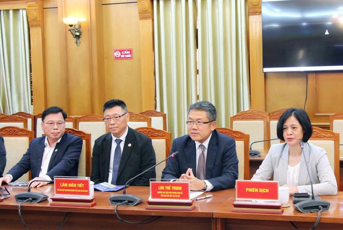 Đoàn công tác doanh nghiệp Đài Loan tại buổi làm việc.