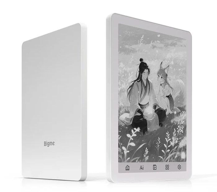 Phiên bản Bigme B6 trắng đen có mức giá dễ tiếp cận hơn tại thị trường Trung Quốc.