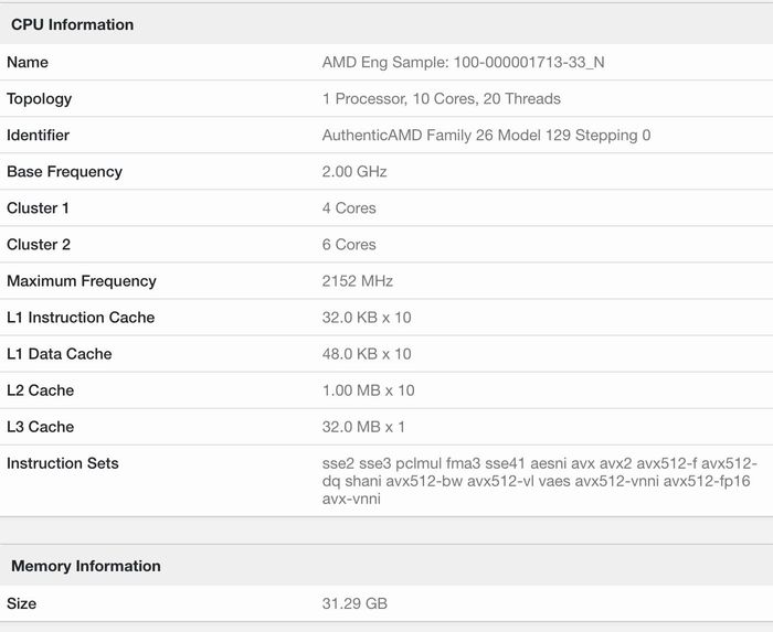 Chi tiết thêm về danh sách Geekbench 6 của chip Medusa Point.