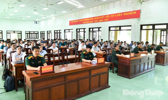 Quang cảnh buổi khai giảng.