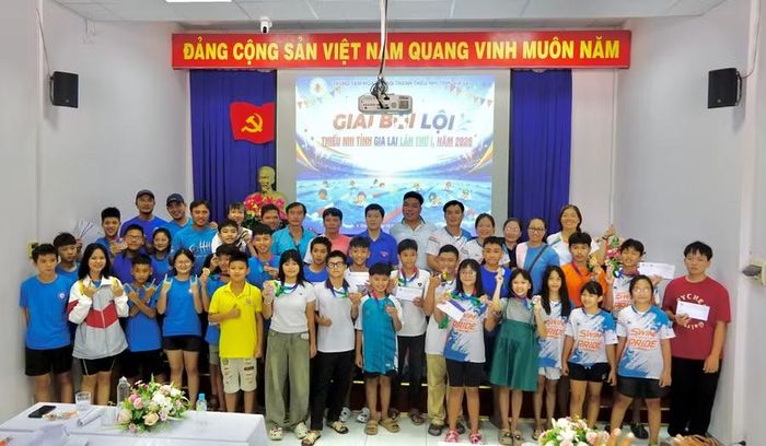 Giải Bơi lội thiếu nhi tỉnh Gia Lai lần thứ I-2026 đã khép lại thành công tốt đẹp. Ảnh: D.L