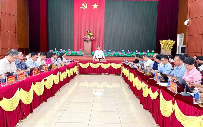 Quang cảnh tại buổi làm việc. Ảnh: P.D
