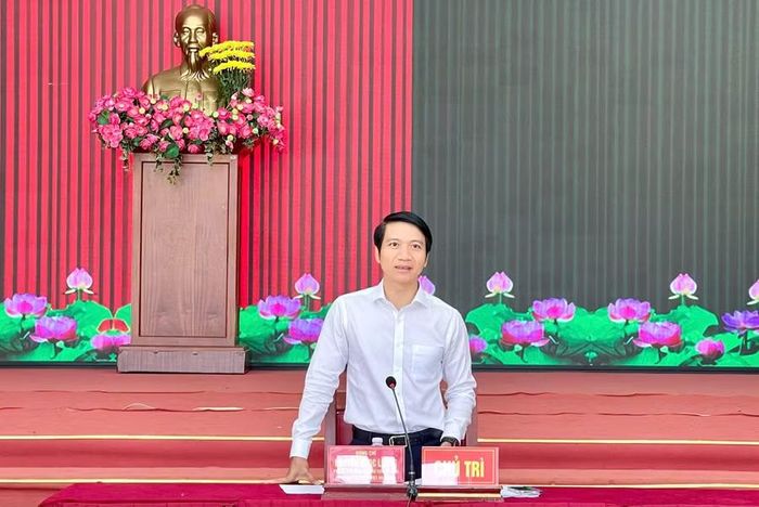 Phó Bí thư Tỉnh ủy Nguyễn Ngọc Lương phát biểu chỉ đạo tại buổi làm việc. Ảnh: P.D
