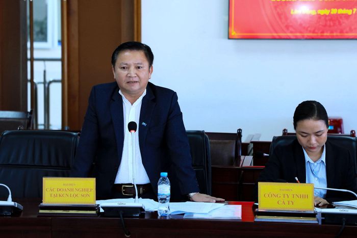 Đại diện các doanh nghiệp tại Khu công nghiệp Lộc Sơn kiến nghị vướng mắc về giá thuê đất