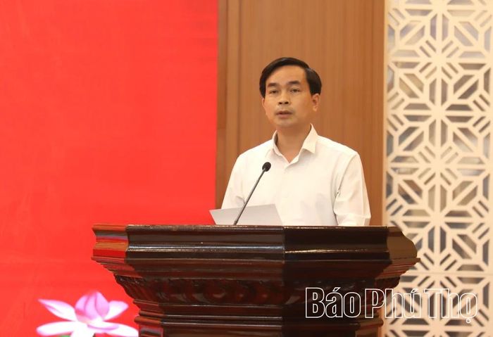 Phó Giám đốc Sở Nội Vụ Lê Minh Tân phát biểu khai mạc.