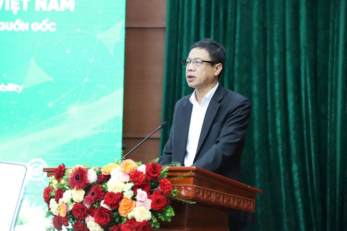 Thứ trưởng Bộ Khoa học và Công nghệ Lê Xuân Định phát biểu tại hội thảo.