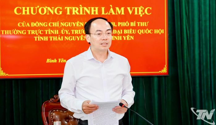 Đồng chí Nguyễn Đăng Bình phát biểu chỉ đạo.