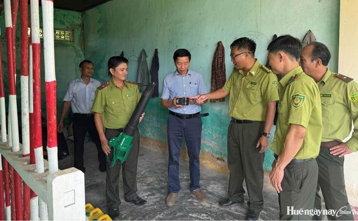 Đoàn công tác liên ngành kiểm tra công tác bảo đảm an toàn phòng cháy tại Công ty TNHH NN MTV Lâm nghiệp Nam Hòa.