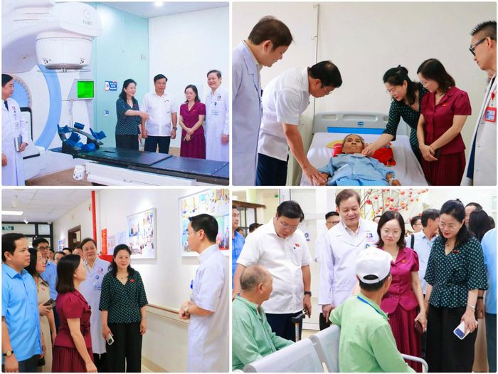 Đoàn giám sát làm việc tại Bệnh viện Ung bướu Nghệ An