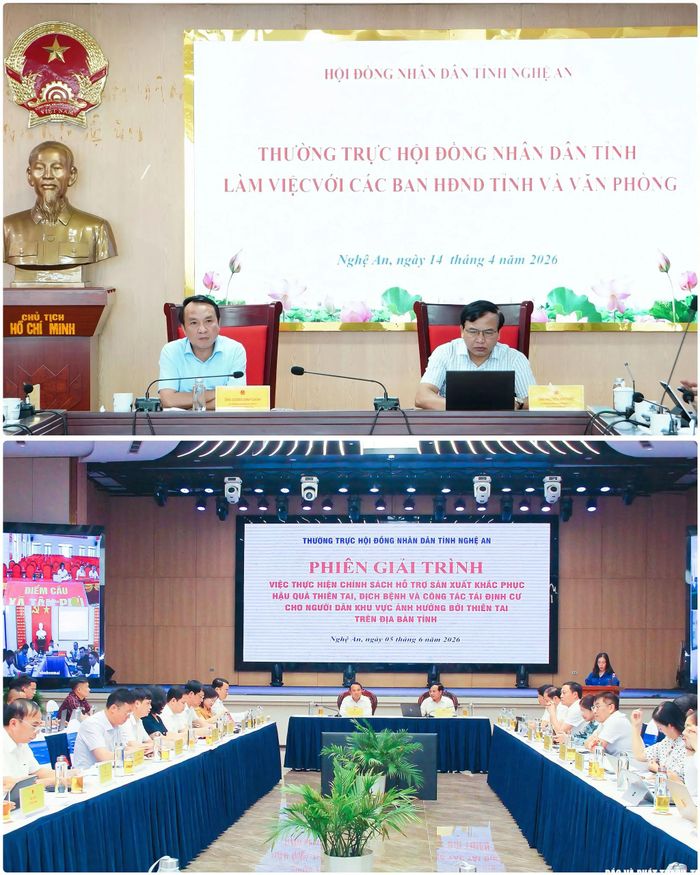Thường trực HĐND tỉnh Nghệ An làm việc với các Ban, Văn phòng và tổ chức phiên giải trình chuyên đề.