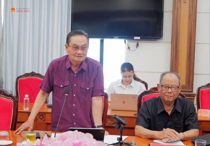 Nguyên Phó Trưởng đoàn chuyên trách Đoàn ĐBQH TP. Hồ Chí Minh Trần Du Lịch phát biểu. Ảnh: Hoa Lê