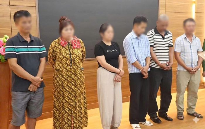 Các đối tượng bị khởi tố trong vụ án. Ảnh: Cổng thông tin điện tử Công an tỉnh Quảng Trị.