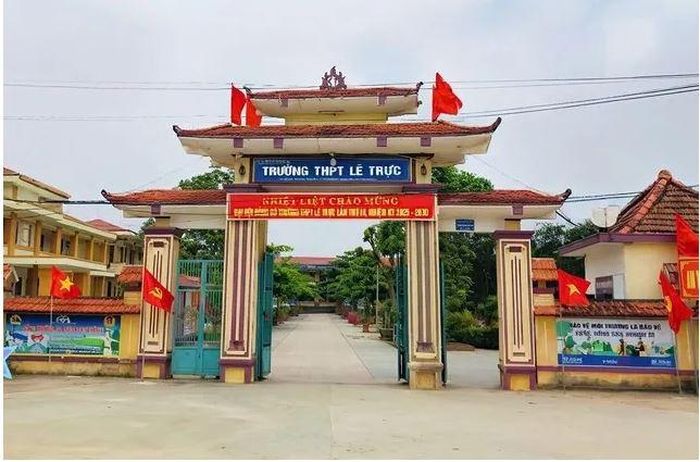 Trường THPT Lê Trực (xã Tuyên Hóa, Quảng Trị) Ảnh: Facebook Đoàn trường THPT Lê Trực