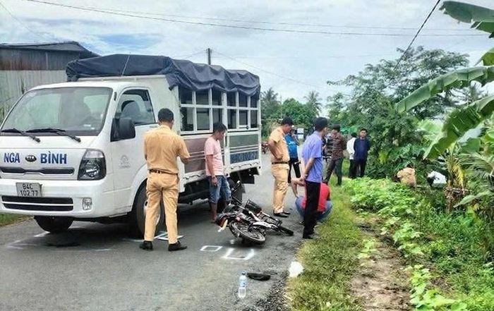 Hiện trường vụ tai nạn giao thông khiến nữ sinh 14 tuổi tử vong, ngày 4/9/2024.