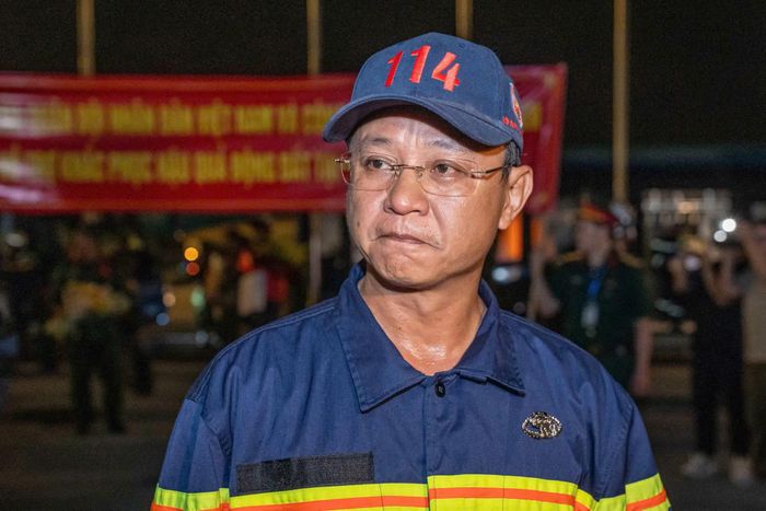 Ảnh: Đại tá Phạm Hùng Dương - Phó Cục trưởng Cục Cảnh sát phòng cháy, chữa cháy và cứu nạn cứu hộ (PCCC & CNCH), Trưởng đoàn công tác của Bộ Công an tại Venezuela.