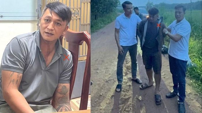 Trung tá Đặng Phi Hùng, Đội trưởng Đội trọng án, Phòng Cảnh sát hình sự, Công an TP Đồng Nai (bìa phải) trực tiếp tham gia truy đuổi và bắt giữ nghi phạm Tuấn.