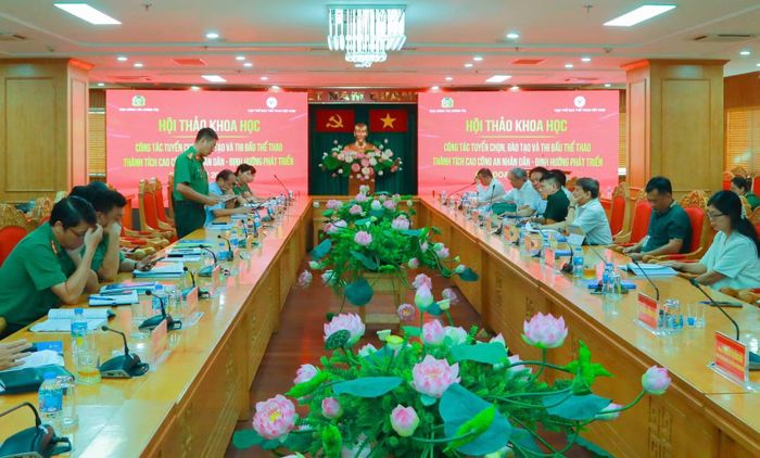 Hội thảo Công tác tuyển chọn, đào tạo và thi đấu thể thao thành tích cao CAND - Định hướng phát triển giai đoạn 2026-2030 do Cục Công tác chính trị (Bộ Công an) phối hợp với Cục Thể dục thể thao Việt Nam (Bộ Văn hóa, Thể thao và Du lịch) đồng tổ chức.