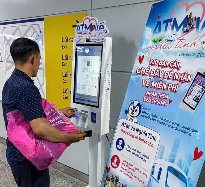 Chương trình “ATM Vé Nghĩa Tình” triển khai tại tuyến Metro số 1 (Bến Thành – Suối Tiên).