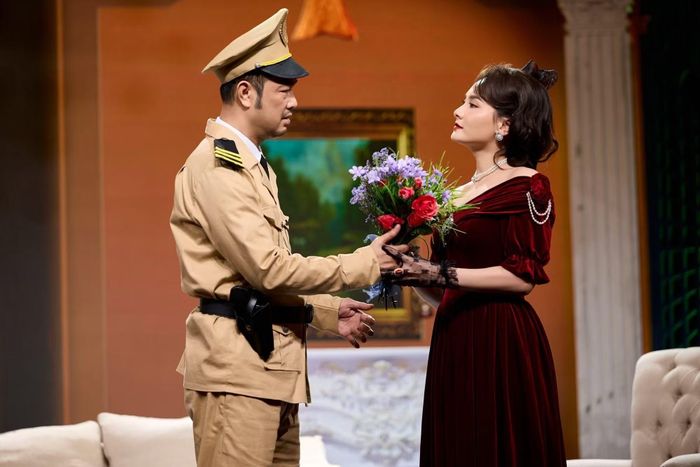 Cảnh trong vở "Bản danh sách điệp viên" qua bản dựng của Nhà hát Kịch Công an nhân dân.