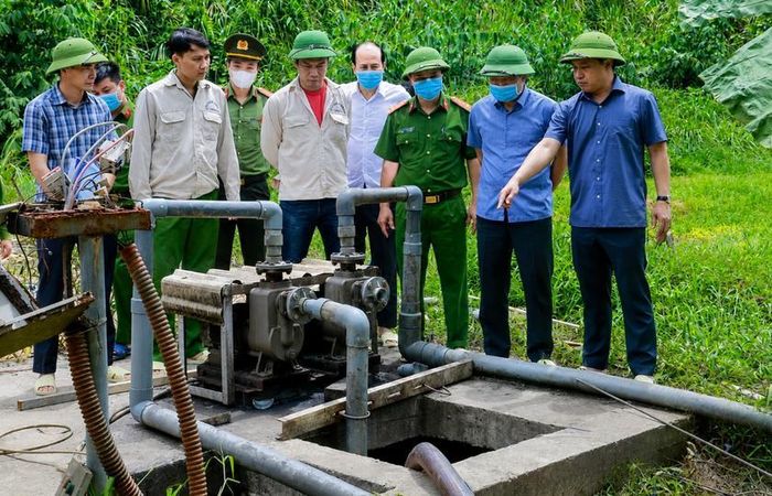 Hiện trường nơi xảy ra vụ tai nạn lao động khiến 5 người tử vong. Ảnh: CATH