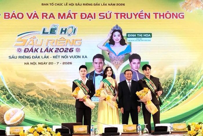 Ba gương mặt Đại sứ truyền thông Lễ hội Sầu riêng Đắk Lắk 2026.