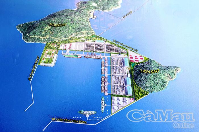  Phối cảnh Dự án Cảng tổng hợp lưỡng dụng Hòn Khoai.