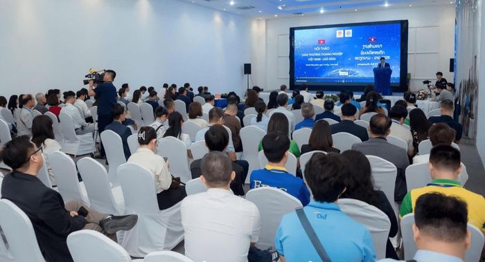 Hội thảo Giao thương doanh nghiệp Việt Nam - Lào 2026 thu hút hơn 120 đại biểu.