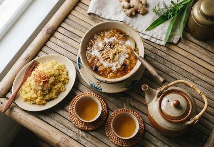Chè bà cốt rất hợp khi ăn cùng xôi vò. (Ảnh: TTN)