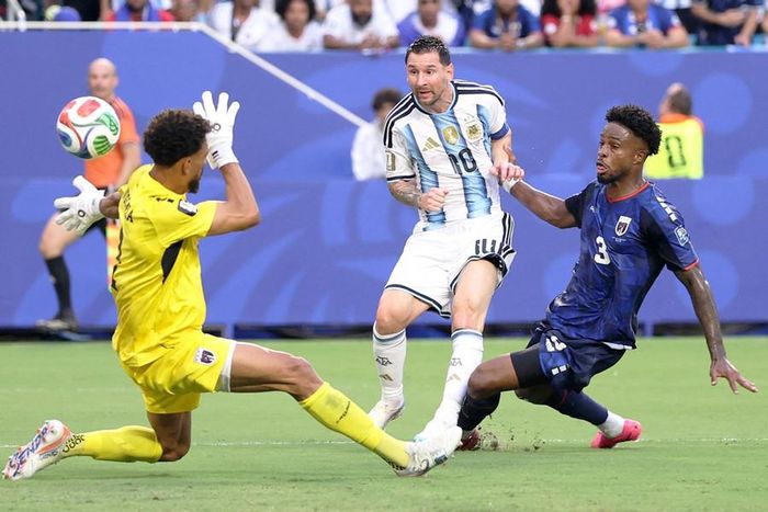 Một pha bóng trong trận đấu giữa Argentina với Cape Verde tại World Cup 2026. Ảnh: Getty Images