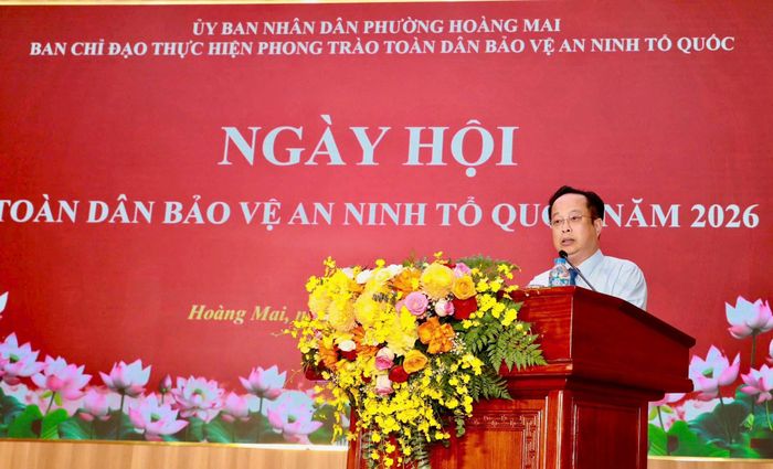 Phó Chủ tịch Thường trực HĐND thành phố Hà Nội Trần Thế Cương phát biểu chỉ đạo tại ngày hội.