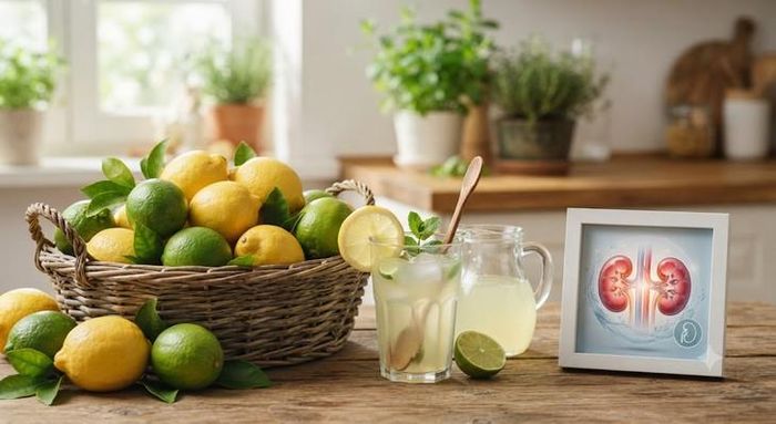 Uống nước chanh đúng cách có thể hỗ trợ cho sức khỏe của người bị suy thận.