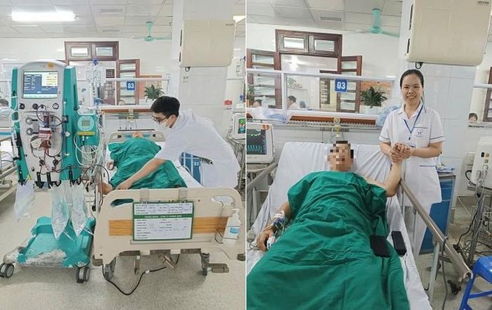 Bệnh nhân được các bác sĩ chăm sóc, điều trị tại bệnh viện. Ảnh: BVCC.