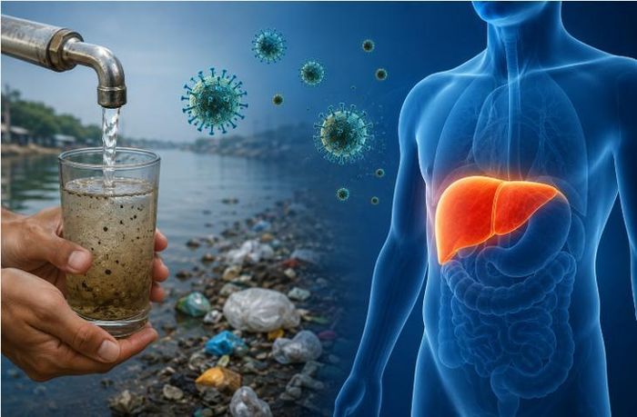 Virus viêm gan A và E có thể lây truyền khi nguồn nước sinh hoạt hoặc thực phẩm bị ô nhiễm bởi phân chứa virus…