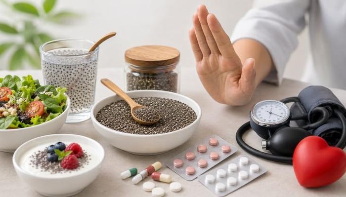 Hạt chia là thực phẩm giàu dinh dưỡng, nhưng người đang sử dụng một số loại thuốc điều trị bệnh mạn tính cần thận trọng khi bổ sung vào chế độ ăn.