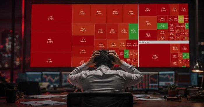 VN-Index chìm trong sắc đỏ phiên 20/7.