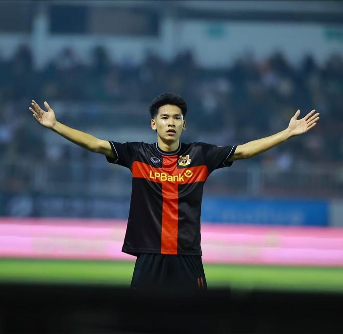 Lê Văn Thuận trong màu áo Ninh Bình FC. (Ảnh: Ninh Bình FC)