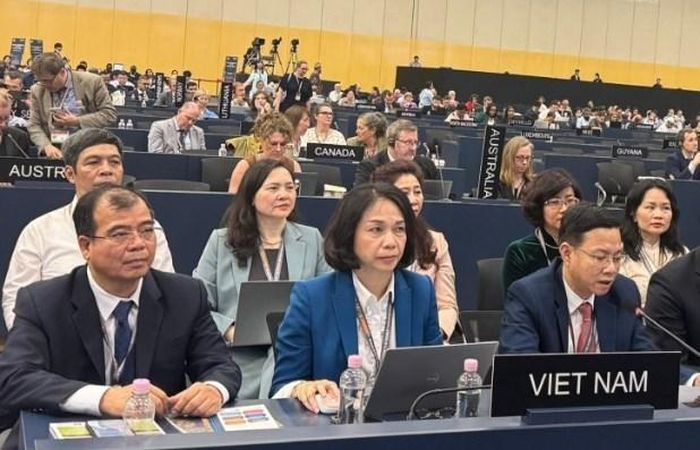 Đoàn công tác TP. Hải Phòng tham dự kỳ họp. Ảnh: H.P